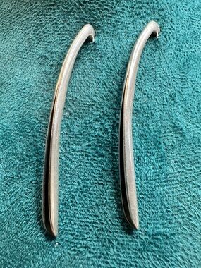 Silpada Sterling Silver 925 Folded Drop Threader Earrings Rare Retired